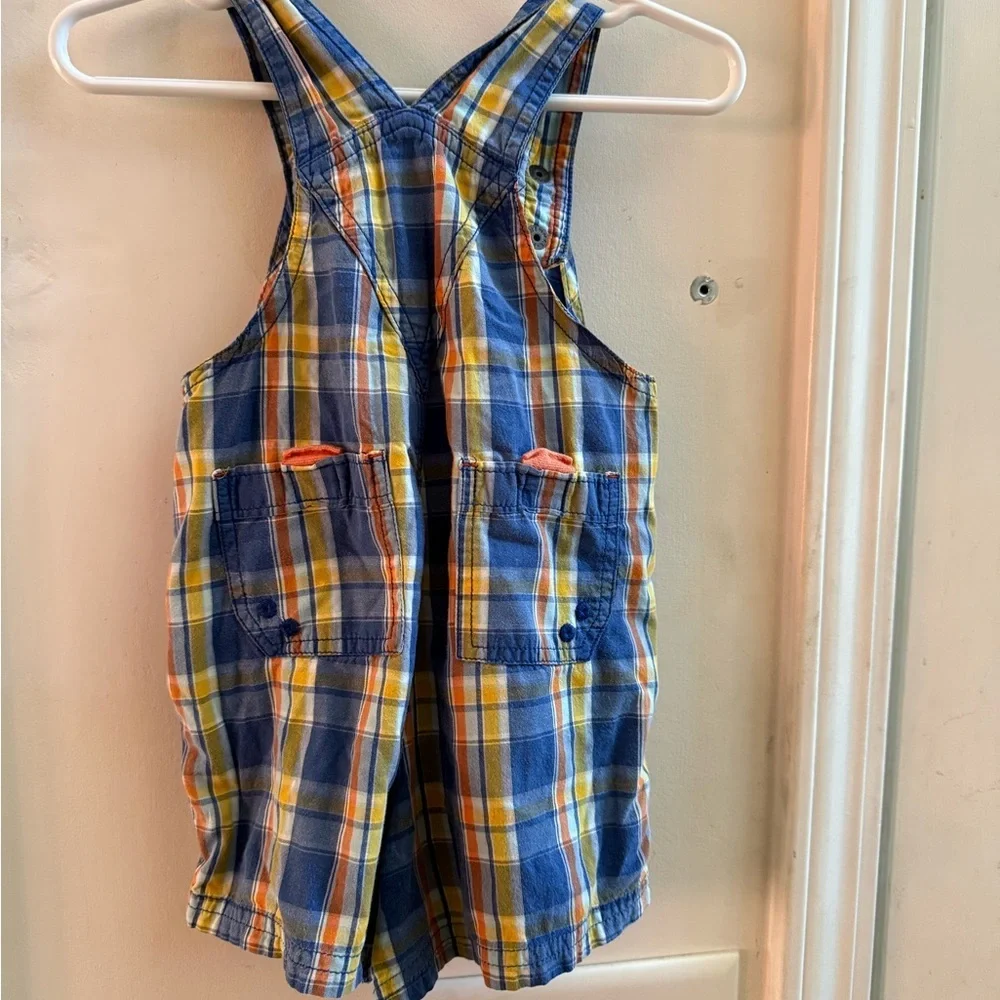 Baby Gap Plaid Shortalls